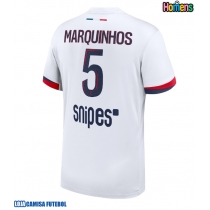 Camisa de Futebol Paris Saint-Germain Marquinhos #5 Equipamento Secundário 2025-26 Manga Curta